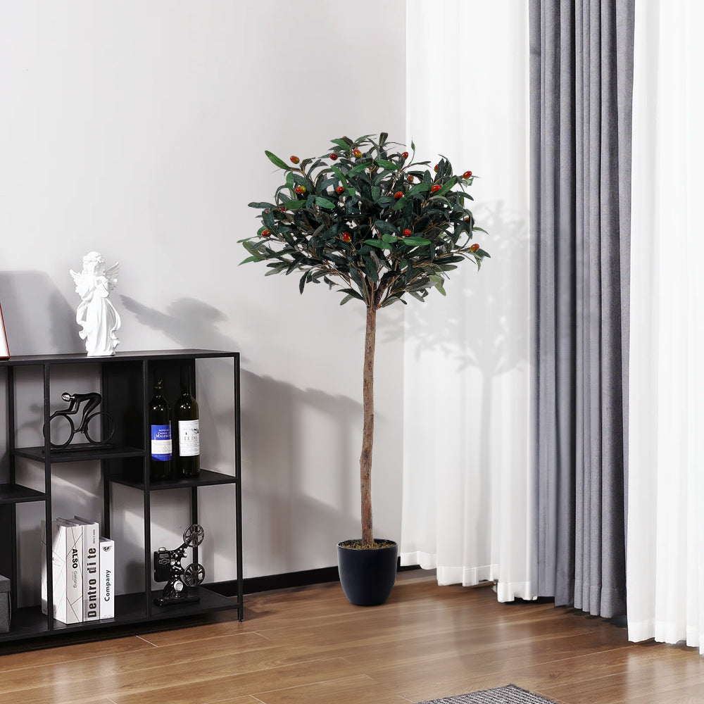 120cm Height Artificial Olive Tree Indoor Faux Mediterranean Plant Realistic Decor